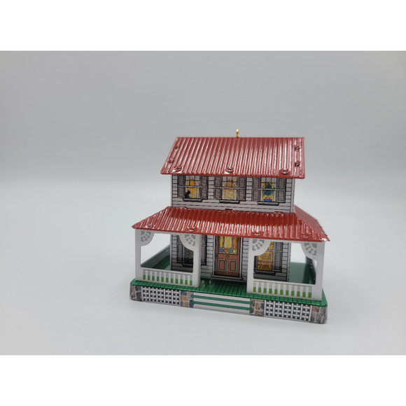 Farm House Town & Country‎ Pressed Tin Hallmark Keepsake Ornament 1999 - Picture 2 of 4